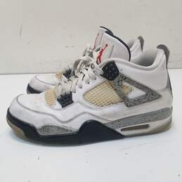 Air Jordan 840606-192 4 Retro OG White Cement Sneakers Men's Size 10.5 alternative image
