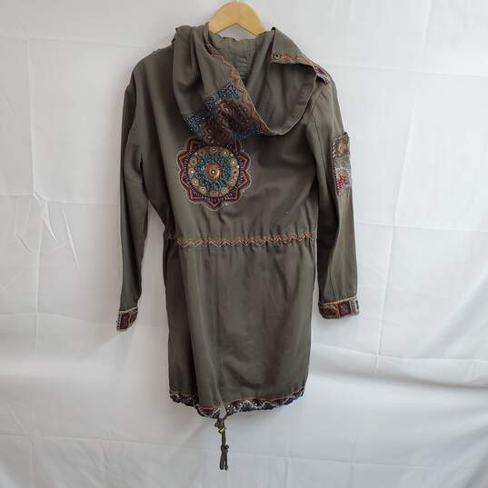 Calypso St. Barth Panya Hand Embellished Embroidered Cotton Jacket Women's Size S image number 2