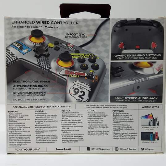 Nintendo Switch Mario Kart PowerA Enhanced Wired Controller IOB image number 2