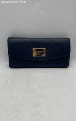 Michael Kors Womens Blue Wallet