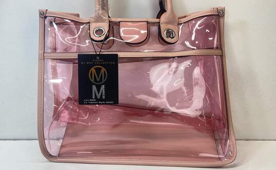 M Marco Tote Bags with Crossbody Purse Set PVC Top Handle Bags image number 4