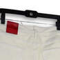 NWT Womens White High Rise Curvy Fit 5-Pocket Design Boyfriend Shorts Sz 18 image number 4