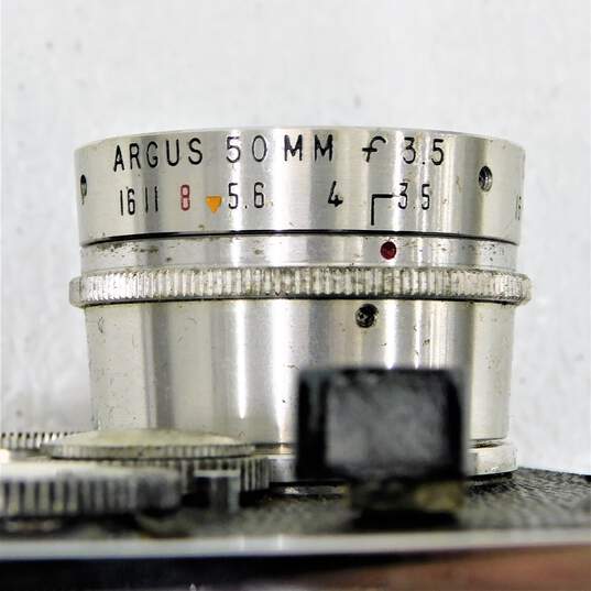 ARGUS C3 35mm FILM CAMERA WITH 50mm f/3.5 CINTAR LENS “THE BRICK” image number 6