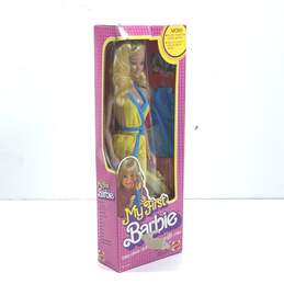 1980 My First Barbie Mattel #1875 Superstar Era Original Yellow Blue Outfit NRFB