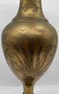 Large Brass Colored Animal Designs Vase image number 7