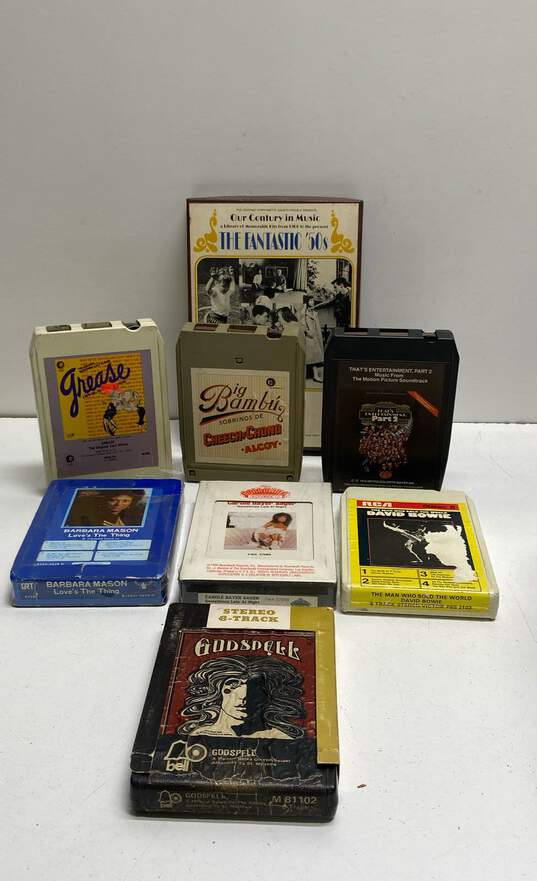 Lot of Assorted 8-Track Cassette Tapes image number 1