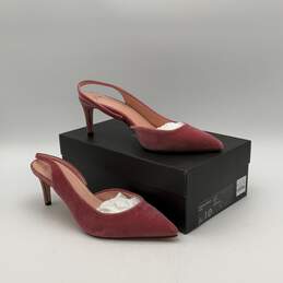 IOB J.Crew Womens Colette J7643 Vintage Pink Slingback Stiletto D'Orsay Heels 10