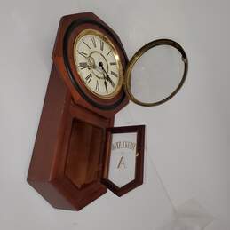 Untested Vintage Regulator A Unbranded Key-Wound Analog Wall Clock w/ Key P/R alternative image