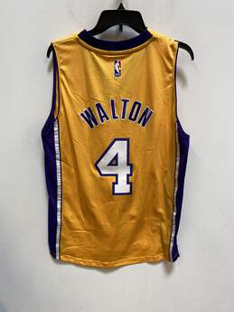 Adidas Men Yellow Purple Lakers 4 Walton Jersey M alternative image