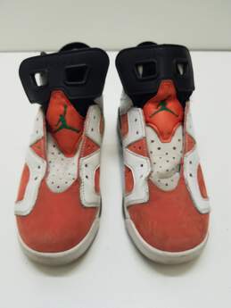Air Jordan 6 Retro Gatorade Like Mike White (GS) Athletic Shoes White Orange 384665-145 Size 6Y Size 7.5