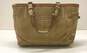 COACH 8B03 Tan Suede Small Tote Bag image number 3
