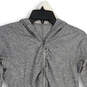 Womens Gray Space Dye Long Sleeve Hooded Full-Zip Jacket Size Small image number 3