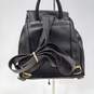 Borgonicchio Black Leather Mini Backpack image number 2