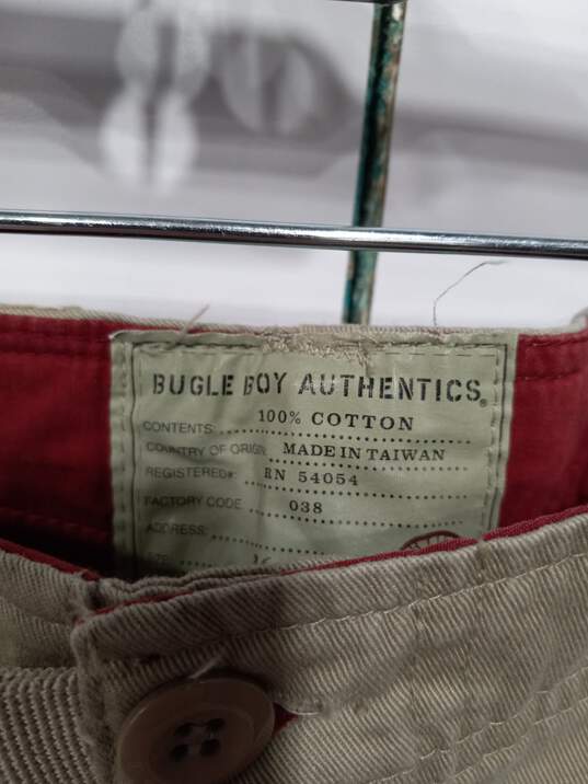 Bugle Boy Authentic Men's Khaki 100% Cotton Cargo Pants Size 36x34 image number 3