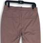 NWT Mary Crafts Womens Pink Flat Front Slash Pocket Ankle Leg Chino Pants Size 6 image number 4