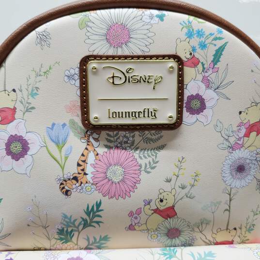 Loungefly Disney Winnie the Pooh Floral Allover Print Mini Backpack image number 2