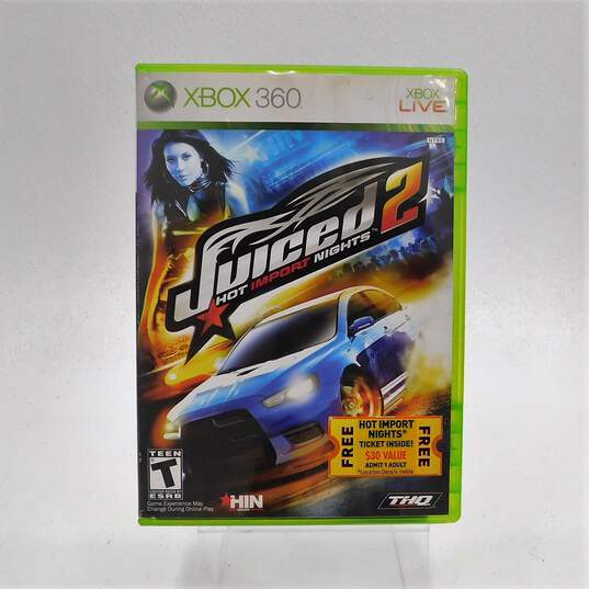 Juiced 2 Hot Import Nights Microsoft Xbox 360 CIB image number 1