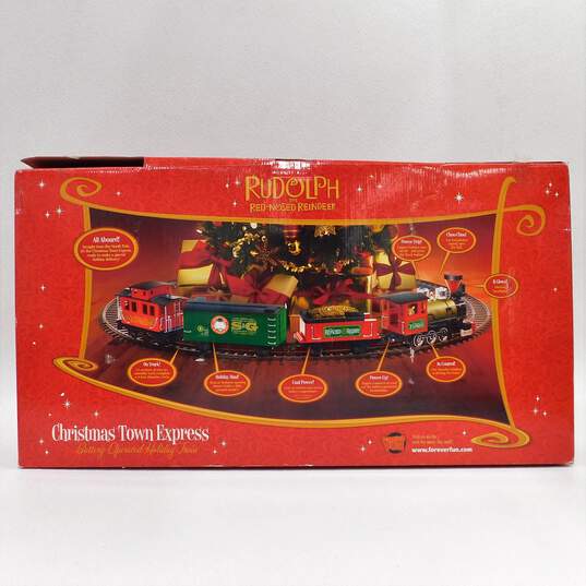 Rudolph The Red Nosed Reindeer Christmas Town Express Holiday Train Set IOB image number 7