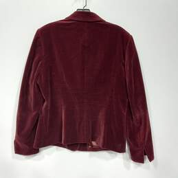 Pendleton Women's Burgundy Cotton Blend Blazer Size 10 alternative image