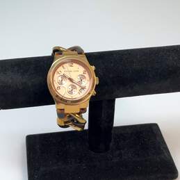 Designer Michael Kors MK-4269 Gold-Tone Bracelet Chronograph Quartz Wristwatch