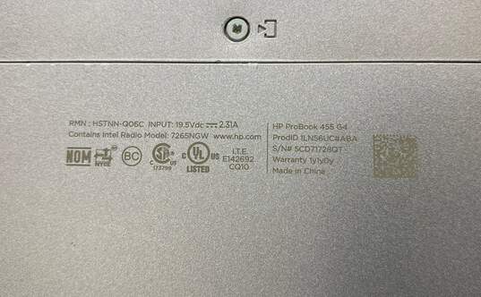 HP ProBook 455 G4 15.6" (No HD) FOR PARTS/REPAIR image number 6