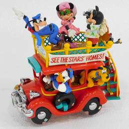 Vintage Enesco Disney Next Stop Toontown Animated Musical Bus IOB alternative image