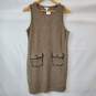 J. JILL Brown Sleeveless Tweed Dress Women's Size XSP with Tag image number 1