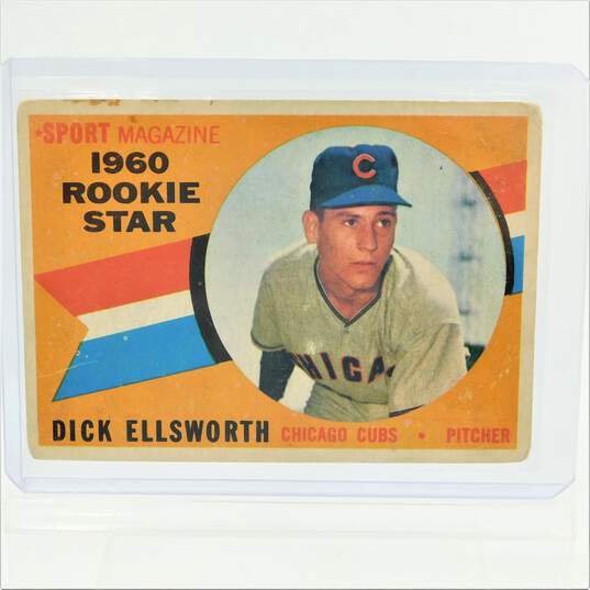 1960 Dick Ellsworth Topps Sport Magazine Rookie Star Cubs image number 1