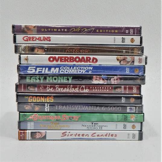 Lot of 12 SEALED 80s Movies - 16 Candles, Footloose, Goonies, etc. image number 1