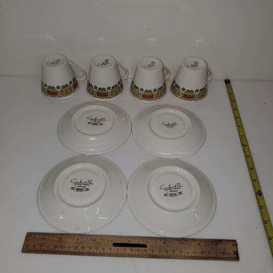 Syracuse Carefree XL Casual China 'Seville' Tea Cups w/ Saucers Set of 4 image number 2