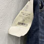NWT Womens Blue Denim Medium Wash Low-Rise Raw Hem Skinny Jeans Size 25 image number 3