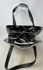 Vince Camuto Womens Jace White Black Double Handle Tote Handbag With Wallet image number 4