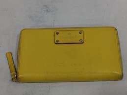 Kate Spade Yellow Leather Clutch Wallet