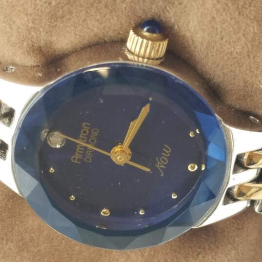 Armitron Diamond Now 753H/2 Stainless Steel Quartz Bracelet Watch image number 3