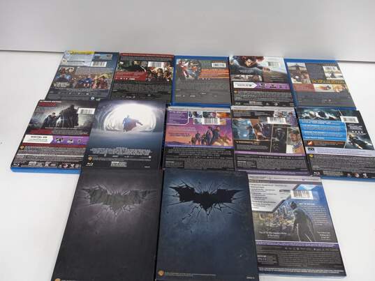 13 Marvel & DC Blu Ray/ DVD Movie Bundle image number 2