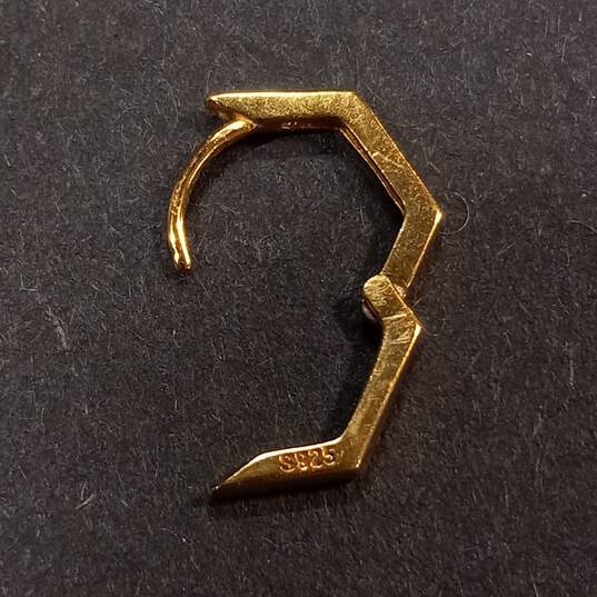 Bundle of 3 Sterling Silver/Vermeil/Rose Gold Plated Earrings image number 6