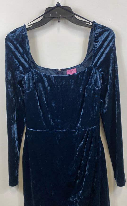 Francesca's Blue Casual Dress - Size Medium image number 3