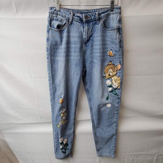 Disney Hot Topic Bambi & Thumper Light Blue Jeans Size 9 image number 1