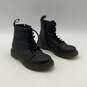 Dr. Martens Mens Black Round Toe Lace-Up Ankle Combat Boots Size 2 image number 4