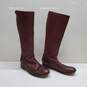 FRYE Melissa Zip Back Boot Size 8 Antique Cognac Tall Riding Boot image number 2