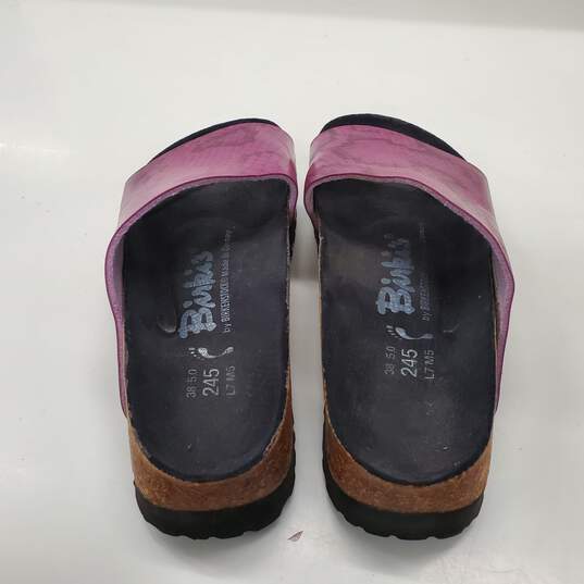 Birkenstock Unisex Purple Slide Sandals Size 5 Men's / 7 Women's image number 3