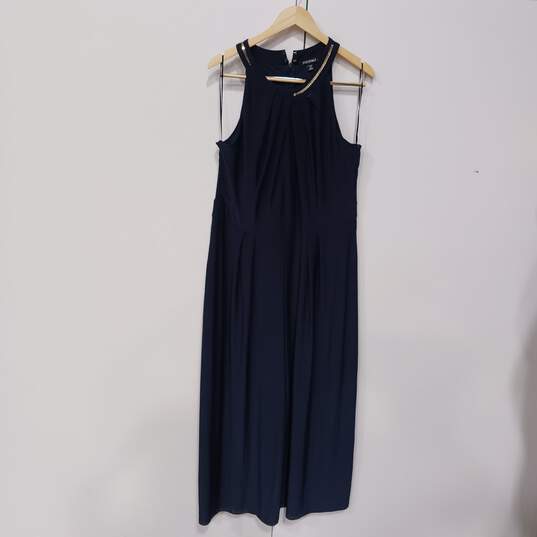 Roz & Ali Blue Sleeveless Romper Women's Size 14 image number 1