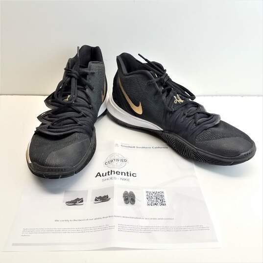 Nike Men's Kyrie 5 'Black Metallic Gold' Size 10.5 image number 1