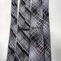 Pair of Murano Men's Gray/Black Plaid Ties image number 4