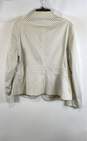 NWT New York & Company Womens Ivory Geometric Cotton Blend Blazer Jacket Size 16 image number 2