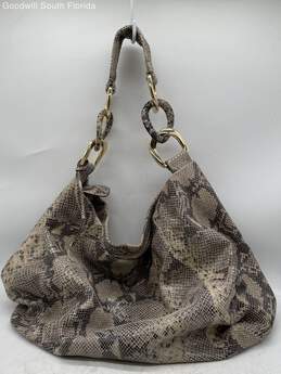 Michael Kors Womens Snakeskin Print Tote Bag alternative image