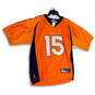 Mens Orange NFL Denver Broncos Tim Tebow #15 Football Jersey Size 48 image number 1