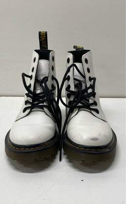 Dr Martens Leather Luana 1460 Combat Boots White 5 alternative image