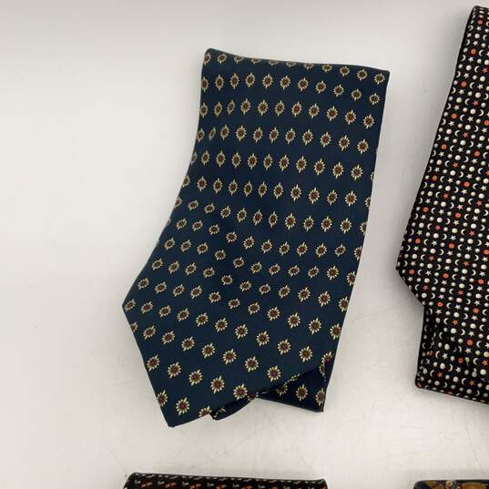 Bundle Of 4 Salvatore Ferragamo Mens Multicolor Printed Designer Necktie image number 2