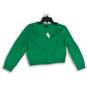 NWT Talbots Womens Green Long Sleeve Open Front Cardigan Sweater Size Medium image number 1